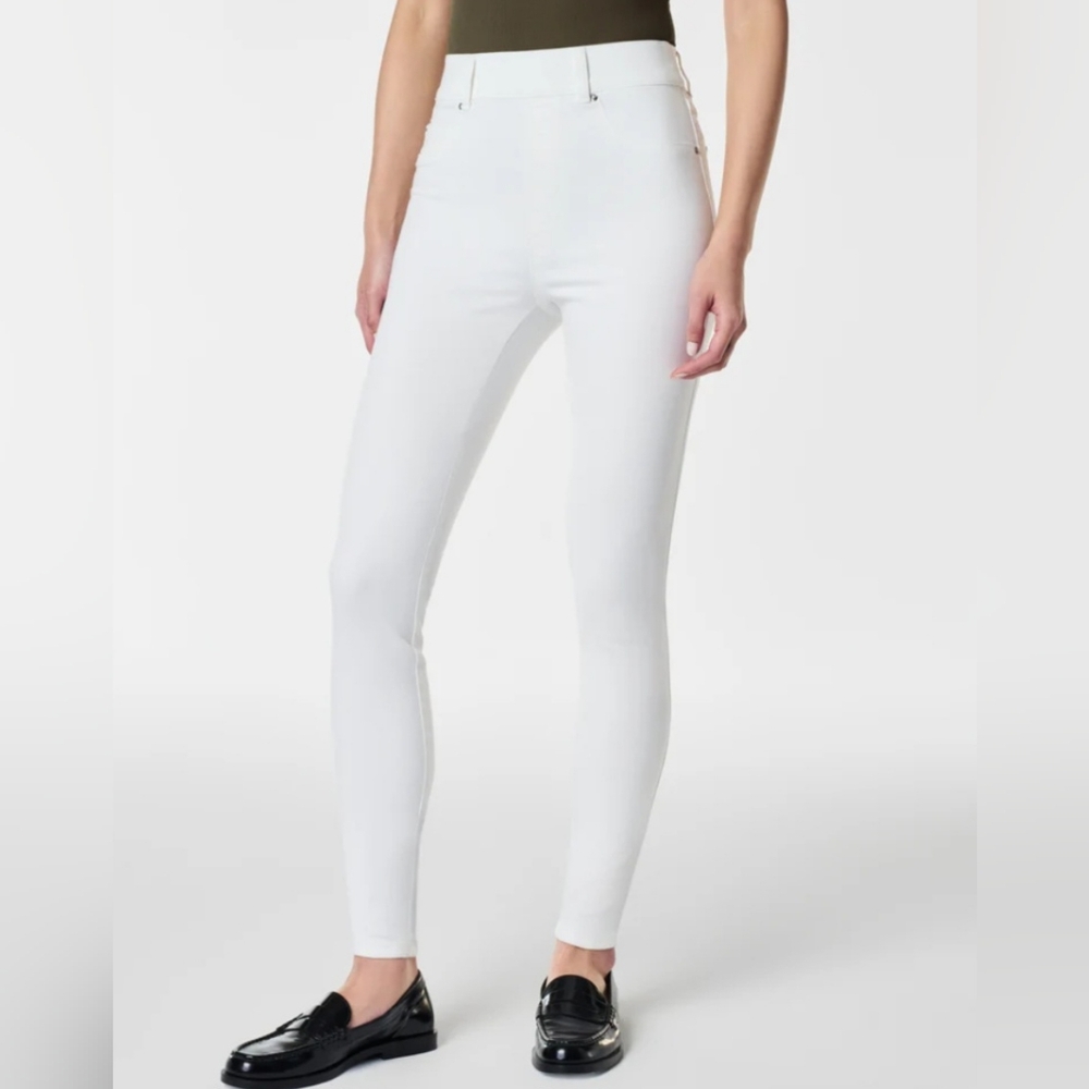 Spanx By Sara Blakely EveryWear White Ankle Skinny Jeans Womens Size M